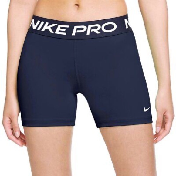 Nike Pants - Nike Womens Pro 3 Inch Compression Shorts (Navy, Small)